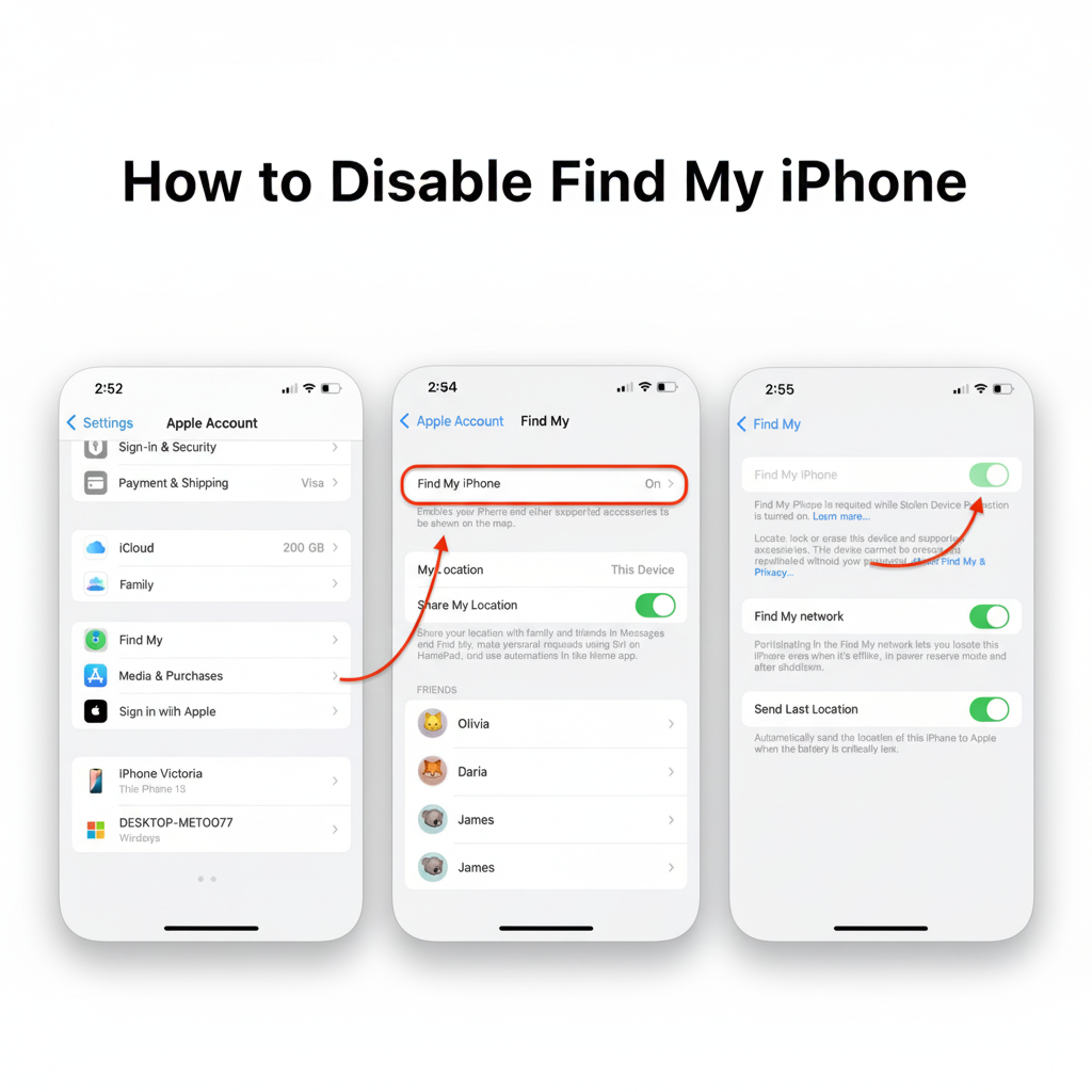 How to Disable Find My iPhone