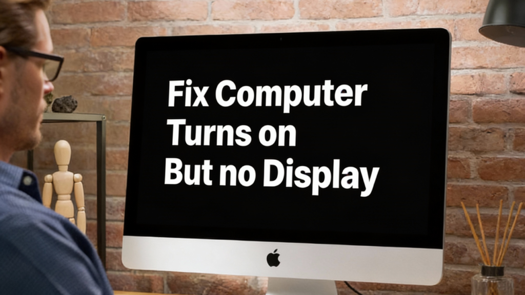 Computer Turns On But No Display