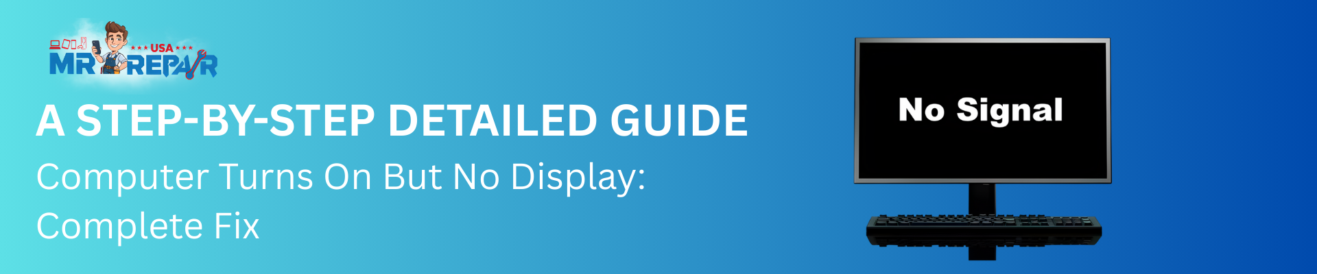 Computer Turns On But No Display